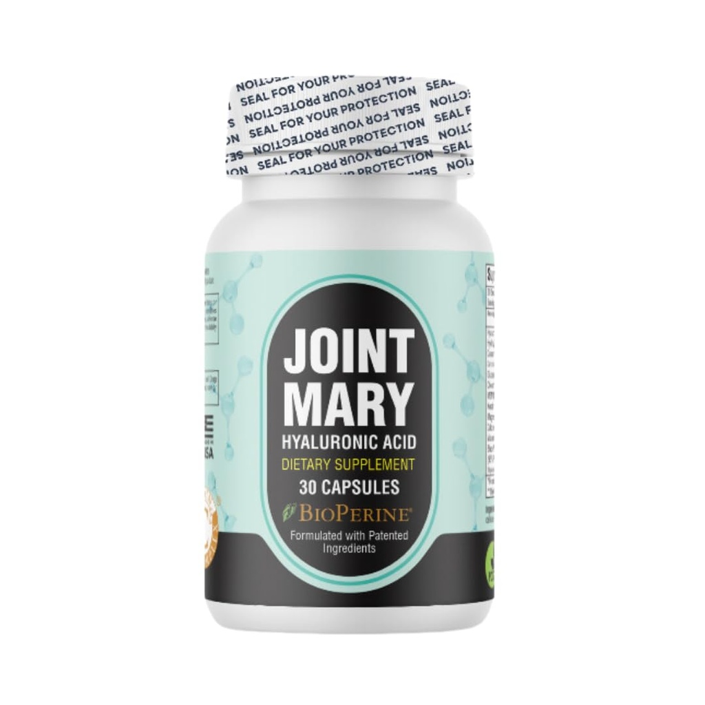 Hyaluronsyre Supplement - Avansert felles støtte med hydrolysert kollagen, gurkmei, glukosamin, MSM, vitamin C - 30 kapsler