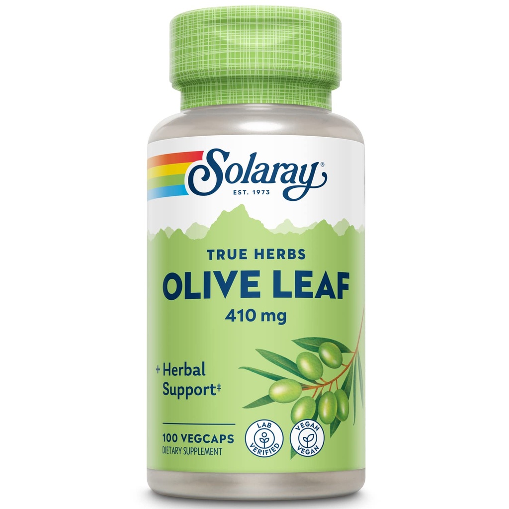 SOLARAY Olive Leaf Capsules, 410 mg