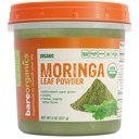 BareOrganics Moringa Leaf Superfood pulver, Økologisk, Vegansk Supplement, 8 Ounces