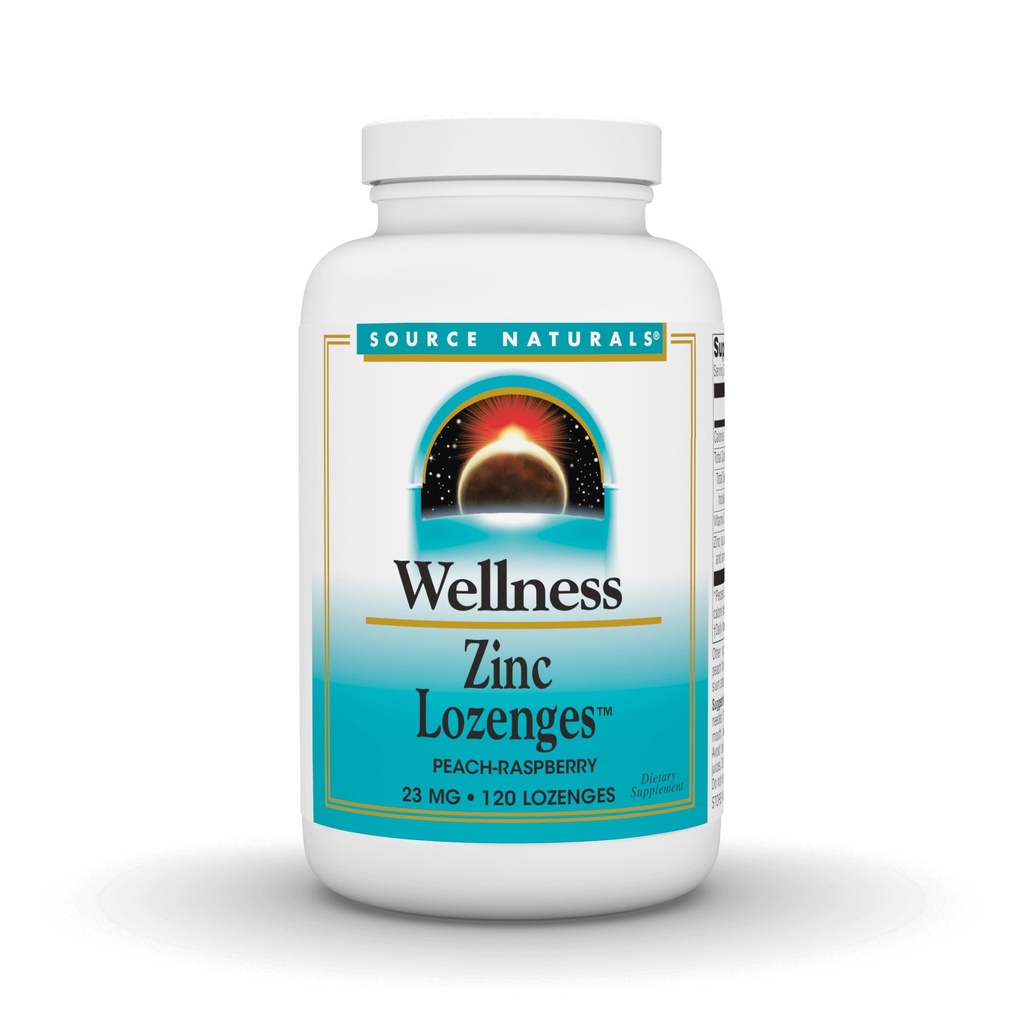 Kilde Naturals Wellness Sink Lozenges, Peach-Raspberry Flavord Immun Support, 23 mg - 120 Lozenges