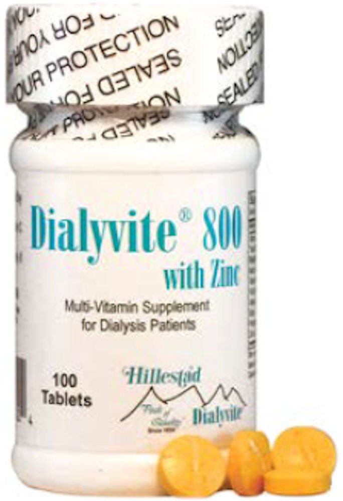 Dialyvite 800 med sink 50 mg - 100 tabletter