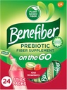 Benefiber På Go Prebiotiske Fiber Supplement pulver for Digestive Helse, Daglig Fiber pulver, Kiwi Strawberry Flavor pulver Stick Packs - 24 Sticks (5,28 Ounces)