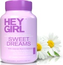 Sweet Dreams Capsules - Naturlig søvnstøtte med Melatonin, L-Theanine, Valerisk rot, Kamille, Lemon Balm - 60 Kapsler