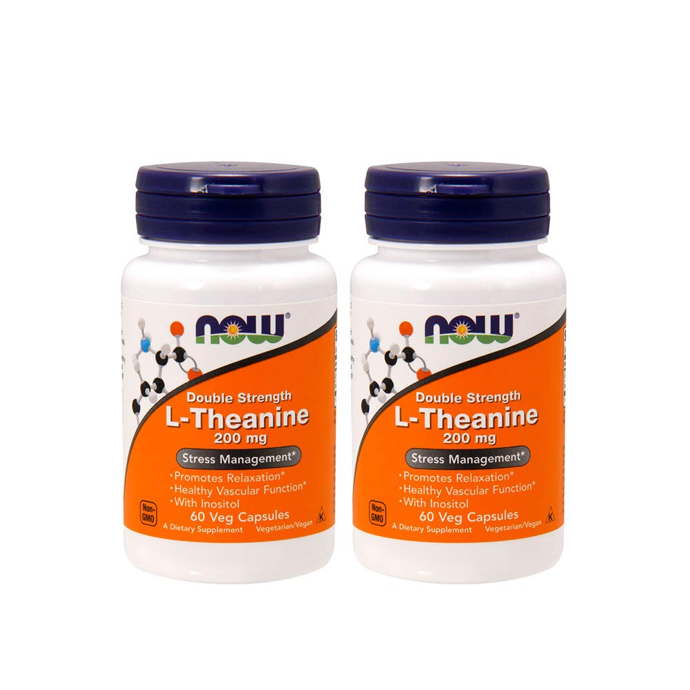 NU Mat L-Theanine 200 mg, 60 Grønnsaker Capsule (2 pakke)