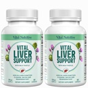 Vital Liver Support - Premium Liver Cleanse Detox & Reparasjon Formula med Melk Thistle støtter Liver Health og Detox Cleanse