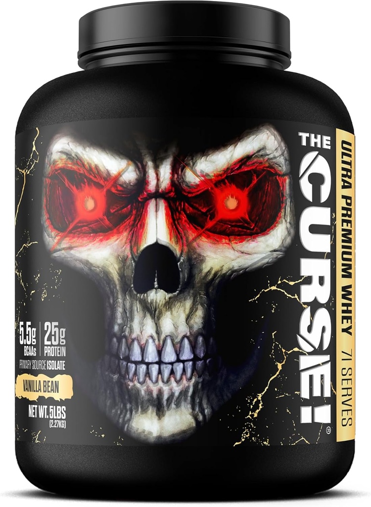 JNX spiller forbannet! Ultra Premium Whey Protein Powder Vanilla Bean 5lb ® 25g Protein Per Serve, Primær kilde Whey Isolate