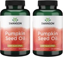 Swanson Pumpkin Seed Oil - høy biotilgjengelig EFA - (100 Softgel Kapsler, 1000 mg Hver) 2 Pakke