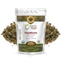 Organic Way Hawthorn Leaf og Flower Whole (Crataegus monogyna) - Herbal Tea 中 European Wild-Harvest USDA & Kosher Certified  enhver GMO & Glutenfri | Opprinnelse - Albania (1/2LBS / 8OZ)