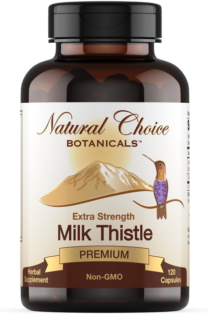 Melke Thistle Extract (80% Silymarin Flavonoids) Plus gurkemeie - 120 kapsler