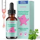 JoySpring DetoxZee Cilantro dråper for barn - naturlig detox støtte med Zeolite & Cilantro ekstrakt - Gentle Whole-Body Cleanse for barn og tilhengere - Kid-vennlig flytende detox, 30 serveringer