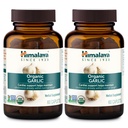 Himalaya organisk hvitløk, for lipidmetabolisme og immunstøtte, 1400 mg, 60 kapler, 1 måneds forsyning, 2 pakker