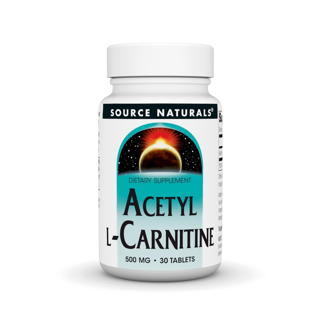Kilde Naturals Acetyl L-karnitin, 500 mg, 30 tabletter