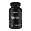 Folinsyre 1 mg (1000 mg) (Vitamin B9) - 500 vegetariske tabletter - en essensiell prenatal og postnatal vitamin