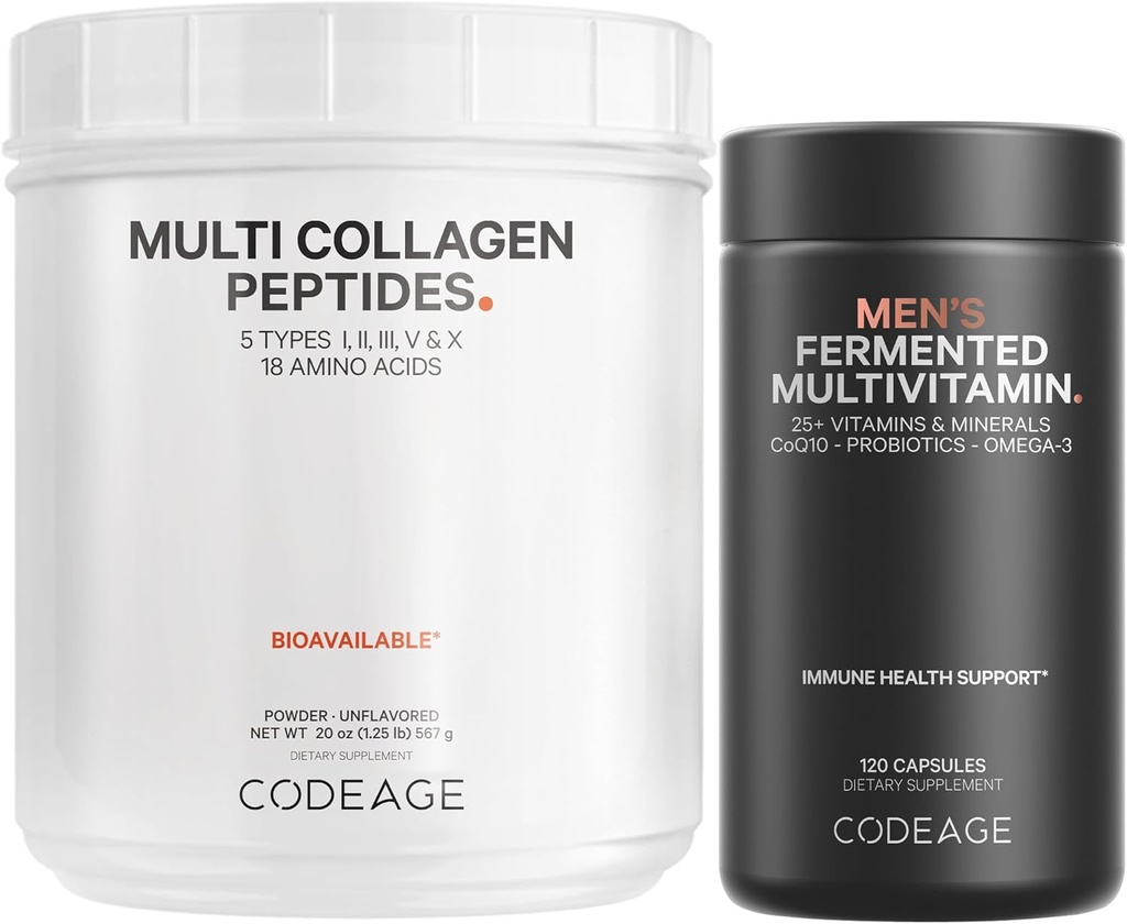 Codeage - Multi kollagenprotein + menns daglige multivitaminbund
