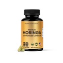 Moringa Powder Capsules - Pure Moringa pulver, energi, hud, immun & Gut helse Superfood, rik på antioksidanter, essensielle vitaminer og aminosyrer, naturlig grønn Superfood Supplement - 60 Count
