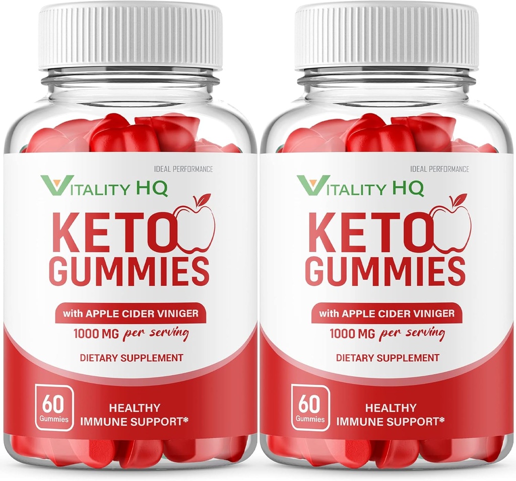 IDEAL PERFORMANCE (2 pakke) Vitalitet HQ Ketos Gummies Vitalitet Ketos ACV Gummies Vitality ACV Gummie Vitality Ketos Gummies (120 gummies)
