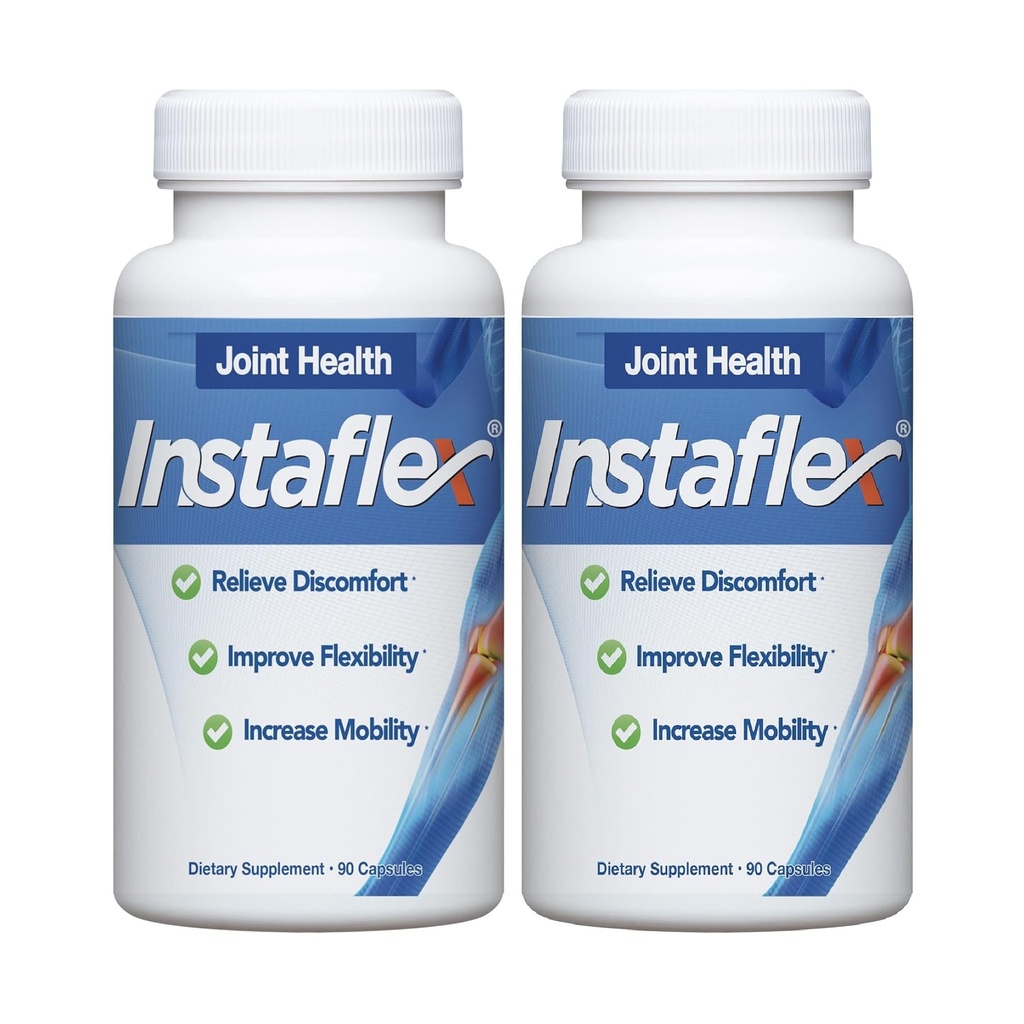 Instaflex Joint Support Supplement - klinisk studert led relief blanding av glukosamin, MSM, Hvit Willow, Turmeric, Ginger, Cayenne, Hyaluronsyre - 180 Kapsler