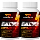 Turkesteron Supplement 1300 mg Ultra høy styrke (Ajuga Turkestanica Extract Std. til 20% Turkesteron), for Athletic ytelse og muskelmasse,240 kapsler
