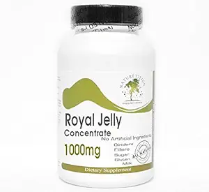 Royal Jelly Concentrate 1000mg ~ 200 kapsler - Ingen tilsetningsmidler ~ Naturlig kosttilskudd