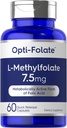 Carlyle L-metylfolat 7,5 mg | 60 kapsler | Optimert og aktivert | Ikke-GMO, Glutenfri | Metylfolat, 5-MTHF | ved Opti-Folat