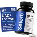 NAD + Kosttilskudd for menn - Nitric Oxid Prostate Helse Supplement for menn med Resveratrol, CoQ10, L Citrullin og Lycopen for anti-aldring, Stamina & Cellular Energy Support 60 Kapsler
