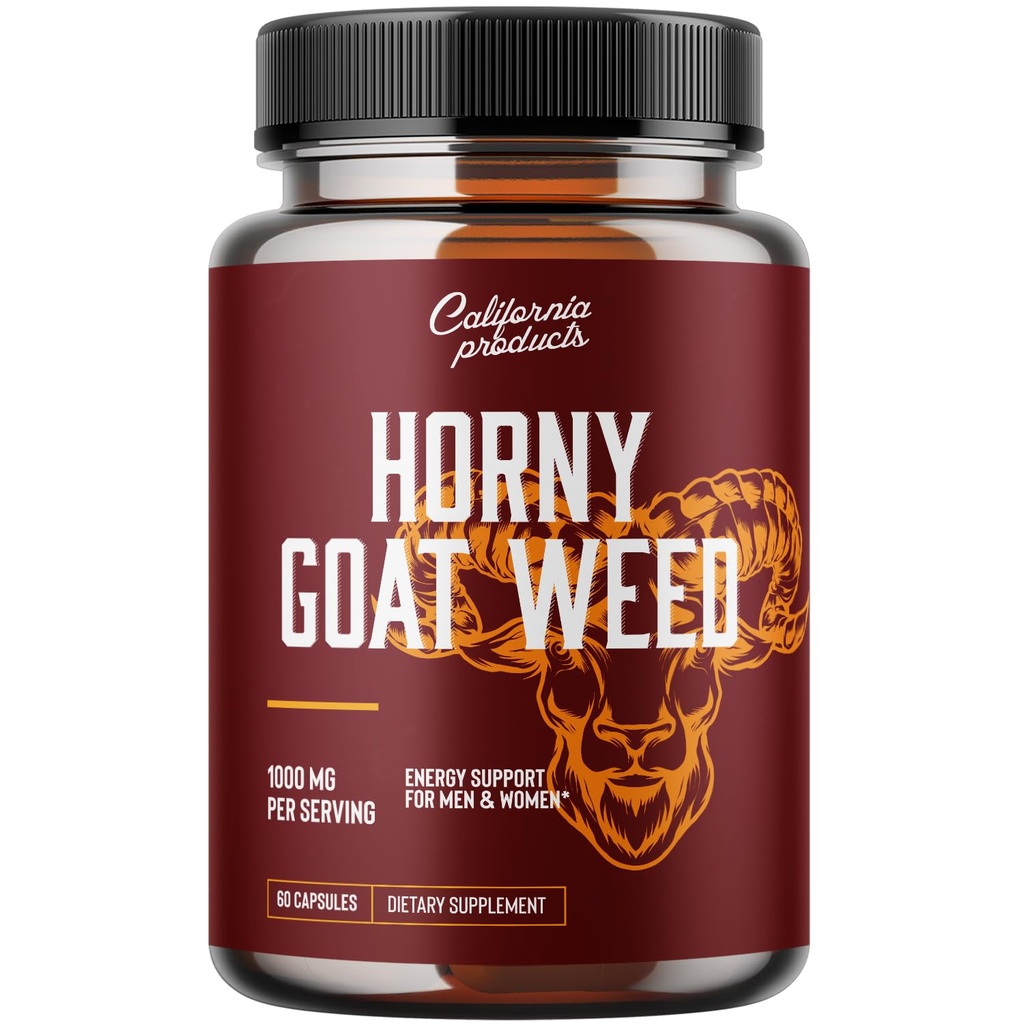 Horny Goat Weed Complex - mannlige forbedringer piller og naturlig testosteron booster for menn mannlig ytelse før trening kosttilskudd muskelvekst