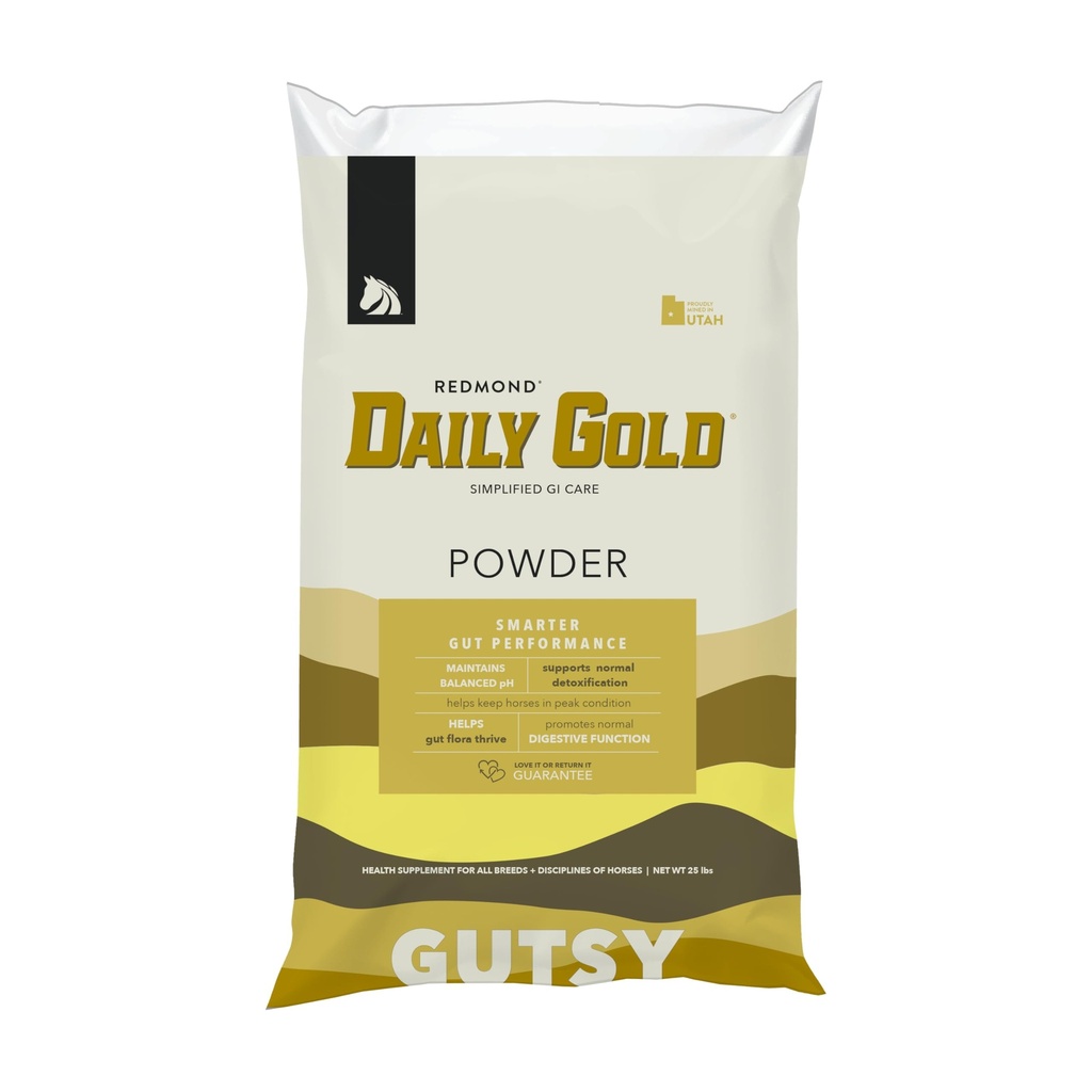 REDMOND Daily Gold Stress Relief - Naturlig Digestive og Ulcer Supplement for hester