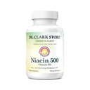 Dr. Clark Niacin 500 (Vitamin B3) Supplement, 500 mg, 100 Gelatin kapsler