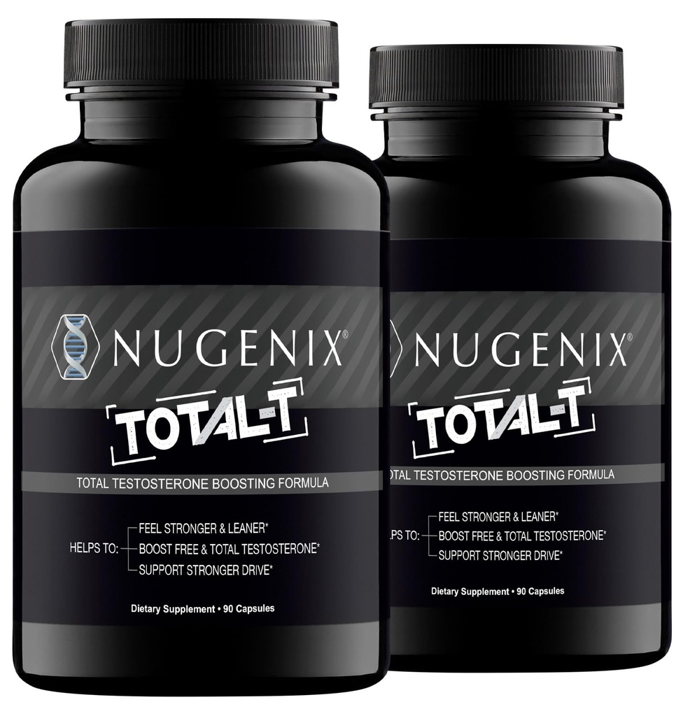 Nugenix Total-T, gratis og total testosteron booster Supplement for menn, 180 greve