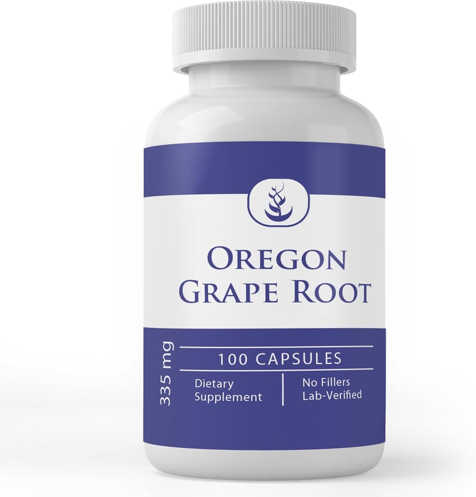 Rene opprinnelige ingredienser Oregon Grape Root, (100 kapsler) Alltid ren, Ingen tilsetningsmidler eller fyllstoffer, Lab verifisert