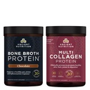Oldtidens ernæringsmulti kollagenprotein pulver, uflavorert, 45 serveringer + Bone Broth Protein pulver, sjokolade, 20 serveringer