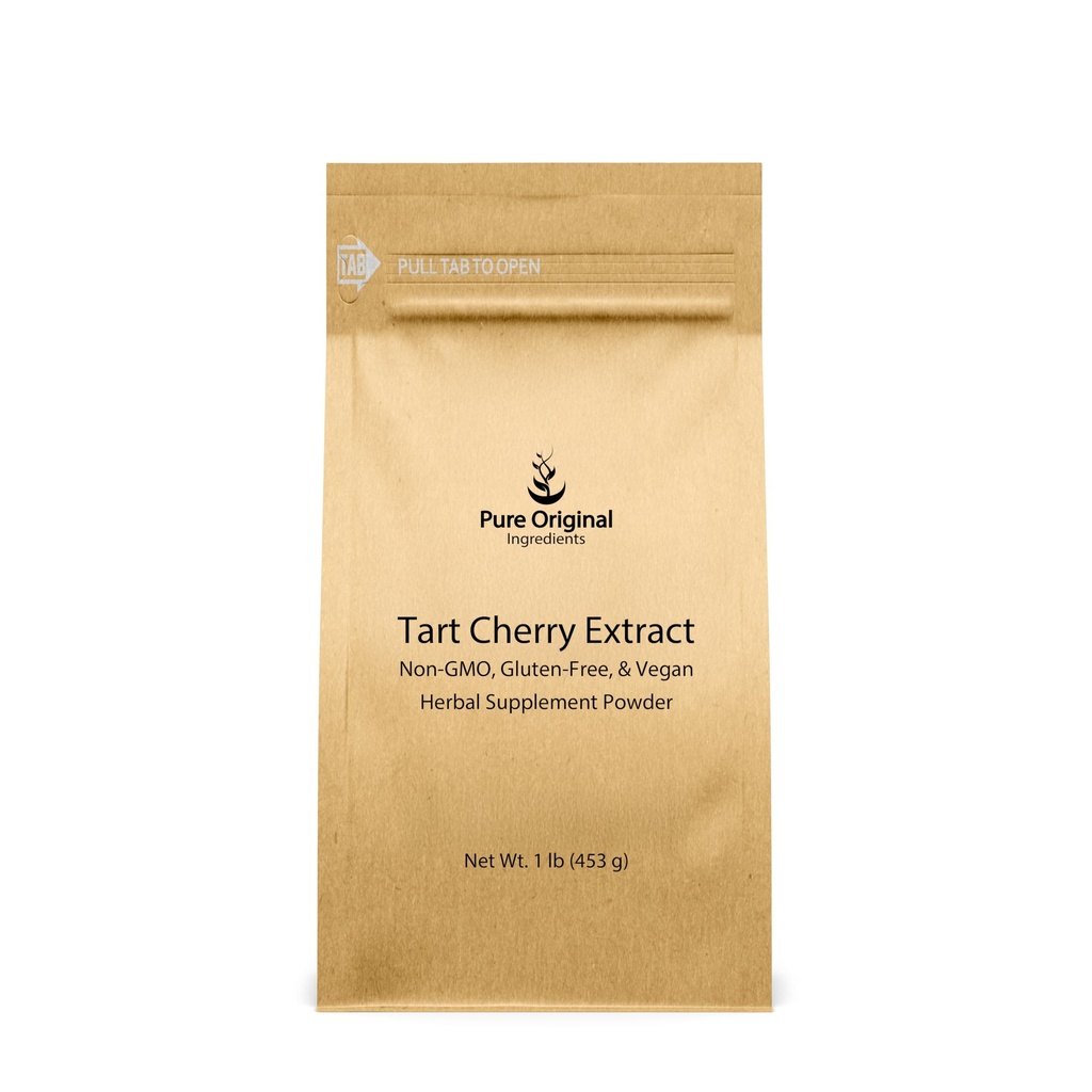 PURE ORIGINALE INGREDIENTS Tart Cherry Extract (1 lb) Ikke-GMO, Herbal Supplement