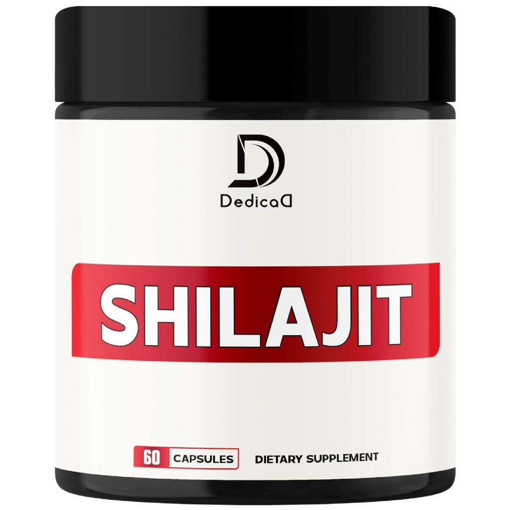 1000Mg Shilajit ren Himalayan organiske kapsler - Inneholder naturlig fulvic, Humic Acid & 85 andre - Shilajit kosttilskudd for kroppsbalanse, hjerte helse, hjerne og immunsystem støtte - 60 teller
