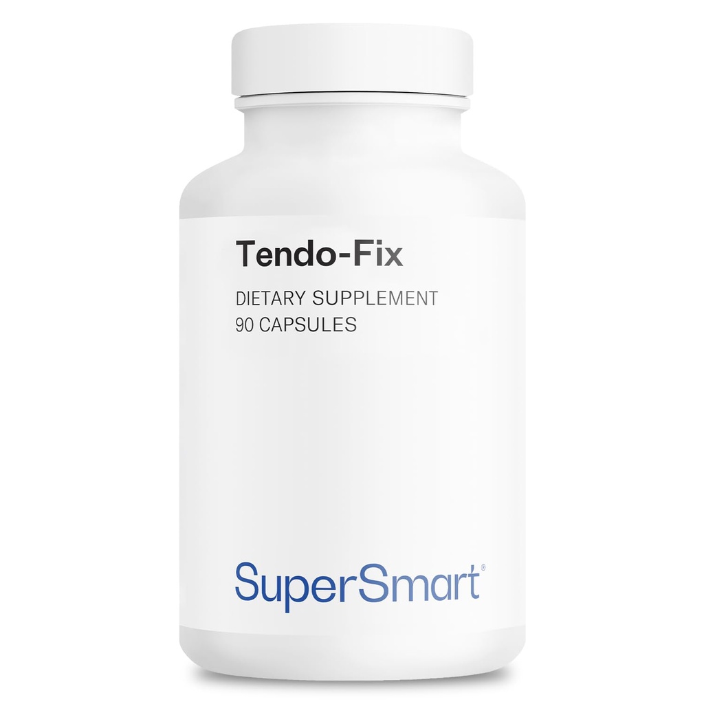 Supersmart - Tendo-Fix 750 mg per dag - Øker felles mobilitet med kollagen | Ikke-GMO & Glutenfri - 90 Vegetariske kapsler
