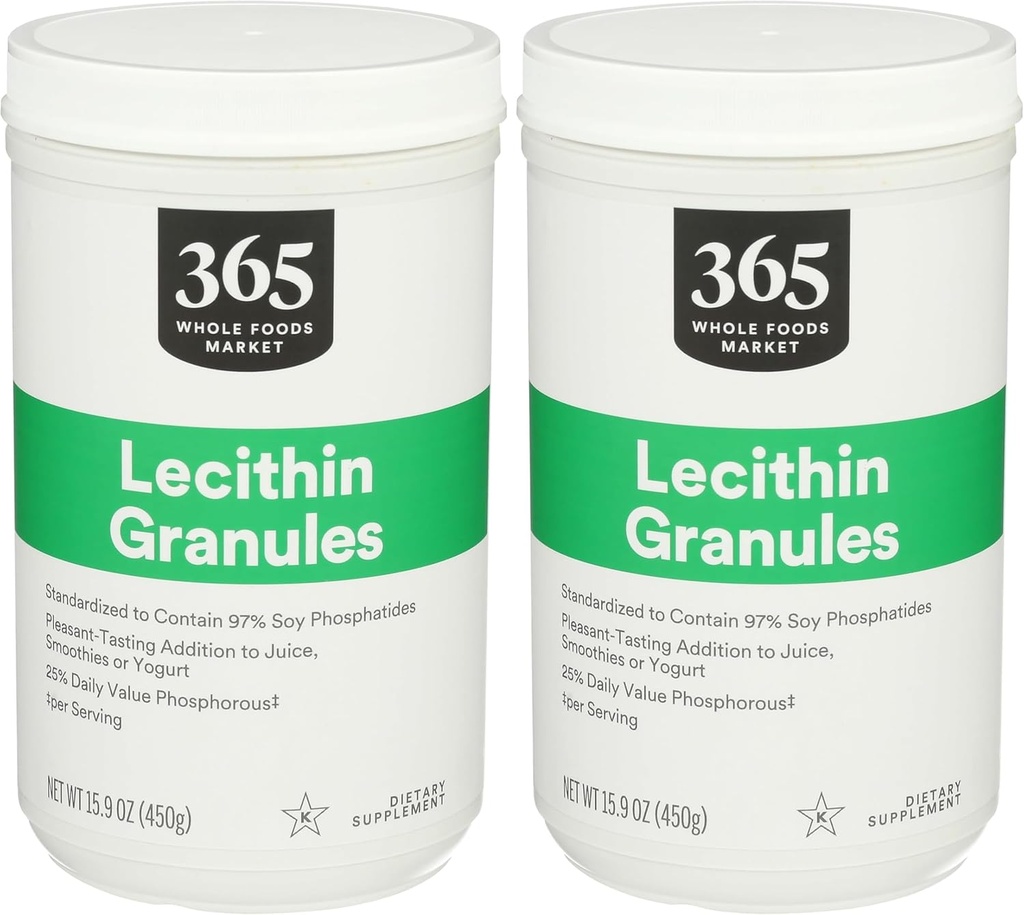 365 med hele matmarkedet, Lecithin Granules, 15,9 Ounce (pakke med 2)