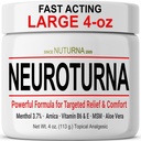 Neuropathy Nerve Relief Cream - Raskt fungerende Max relief for føtter hender ben tåer tilbake - Ultra styrke Menthol Arnica Aloe Vera MSM, beroligende naturlig nerve komfort relief, parabenfri 4 oz