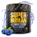 ALFHA LION Core pre trening w/kreatin for ytelse, Beta Alanin for muskel, pulver, L-citrullin for pumpe og tri-kilde koffein for frigjørende energi (30 serveringer, blå bringebær flavor)