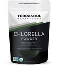 Terrasoul Superfoods Organisk Klorella pulver (sekket celle vegger), 6 Ounces