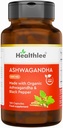 Organic Ashwagandha Kosttilskudd Kapsler for menn og kvinner Ashwagandha Root Powder med svart Pepper® Ashwagandha Organic Complex av India 60 dagers forsyning.