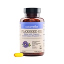 NatureWise Flaxfrø Olje 1200 mg, Fisk Free Omega 3 6 9 med 720mg ALA, Diett Supplement for hjerte helse støtte - organisk, kaldt presset, ikke-GMO - 60 Softgels[2-måneders forsyning]