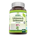 Herbal Hemmeligheter Echinacea & Goldenseal Root Supplement | 450 Mg Per Serving | 250 Veggie Capsules ikke-GMO | Glutenfri | laget i USA (250 Veggie Capsules)