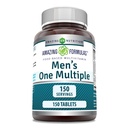Amazing Formler Menns Ett Multivitamin Supplement | Mat Basert | 150 Tabletter | Perfekt blanding av vitaminer, mineraler og probiotika | Ikke-GMO | Glutenfri | laget i USA
