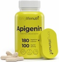 LongLifeNutri Apigenin 100mg – Naturlig bioflavonoid fra kamilleekstrakt, 180 vegetariske kapsler, Supplement for søvn, humør, og avslapping, 6-måneders forsyning, GMP-sertifisert, laget i USA