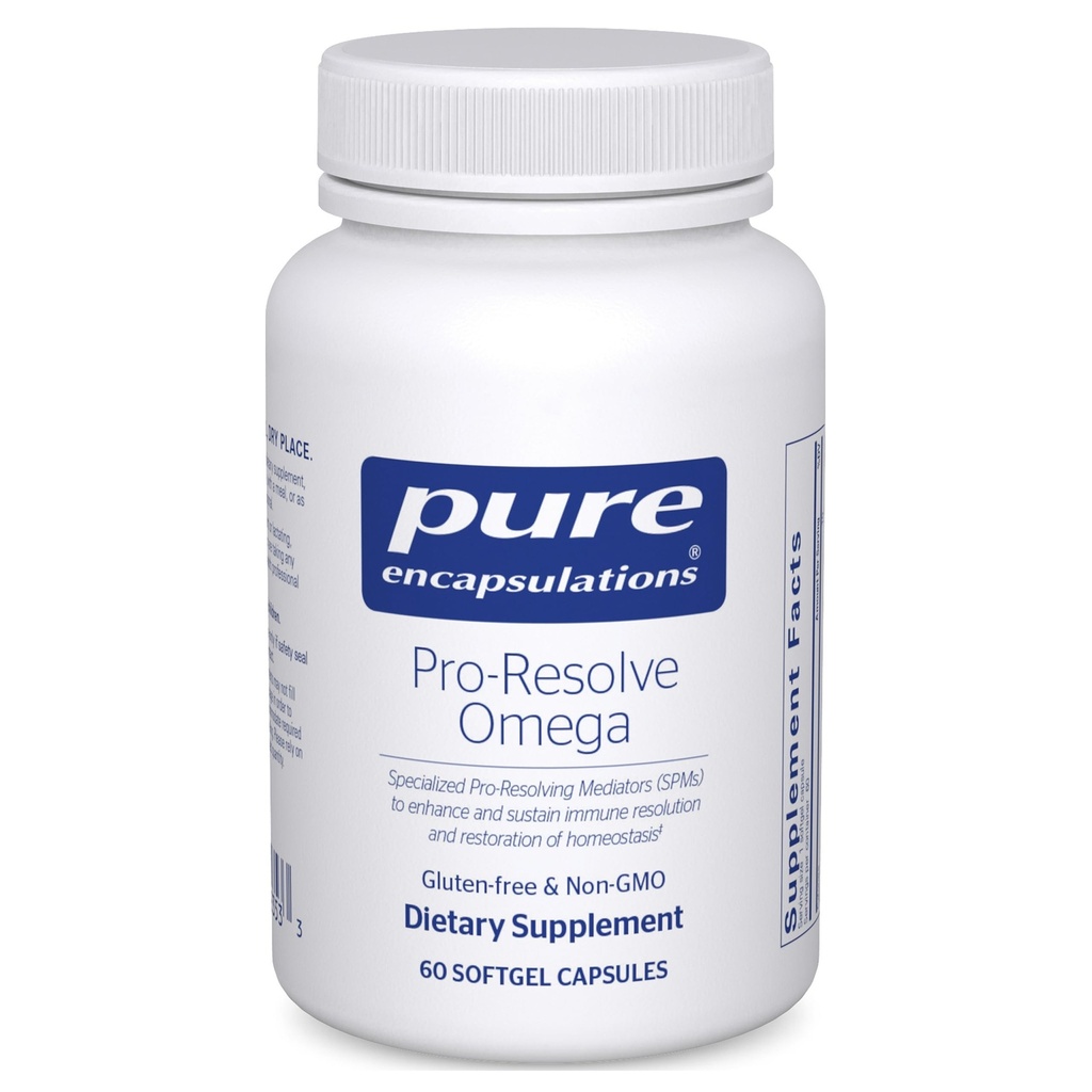 Rene kapslinger Pro-Resolve Omega omega-3 fettsyrer for kardiovaskulær helse | 60 Softgel kapsler