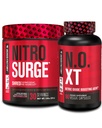 Jacked Factory Nitrosurge Shred Thermogenic Pre-Workout i vannmelon & N.O. XT Nitric Oxid Booster for menn og kvinner