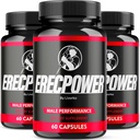 (3 Pack) Erecpower for menn Supplement Kapsler, Erecpower Piills Alle naturlige ingredienser, Erecpower Original Advanced Formula, Erecpower Vitamin støtte, Ericpower vurderinger, 180 Kapsler i 3 måneder