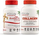 Full levetid Reuma-Art X Styrke og Hydrolysert kollagen - Joint Support Supplement - Bovine kollagen piller - Kosher, Glutenfri - 90 Veggie kapsler Hver