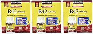 Kirkland Pozpfa Sublingual B-12 5000 mcg, 300 tabletter (3 pakke)