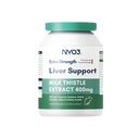 NYO3 28000mg Melke Thistle 70:1 Ekstrakt 400mg med Curcumin & Artichoke, 83% Silymarin, 60 dagers forsyning, Herbal Supplement for Liver Cleanse Detox & Repair, Antioksidant støtte, Ikke-GMO