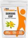 BulkSupplements.com Damiana Ekstrakt pulver - Damiana Supplement, Herbal Supplement - Vegan & Glutenfri, 400 mg per servering, 250g (8,8 oz) (Pack of 1)
